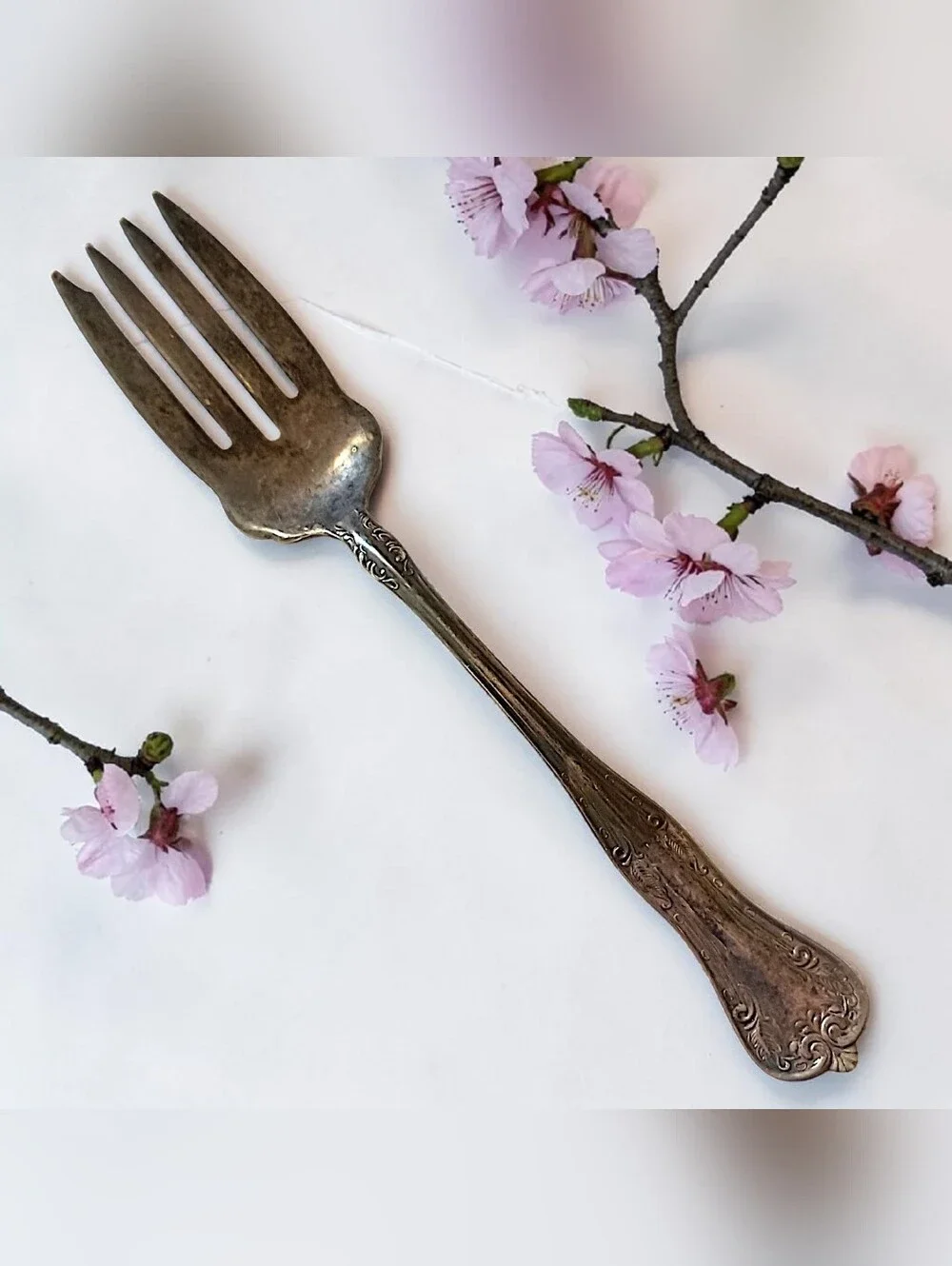 National Silver Co QUEEN ELIZABETH Pattern SilverPlate Meat Serving Fork Antique
